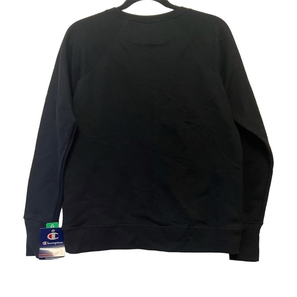 Champion Black & Iridescent Silver Logo Pullover Sweatshirt - Picture 3 of 6